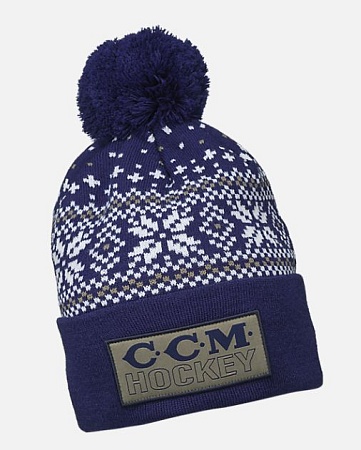 ШАПКА CCM HOLIDAY POM KNIT C AD