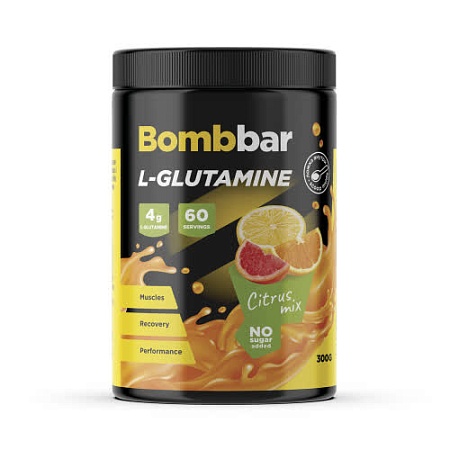 НАПИТОК В ПОРОШКЕ BOMBBAR L-GLUTAMINE 300g