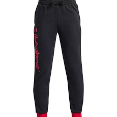 БРЮКИ UNDER ARMOUR RIVAL FLEECE SCRIPT JOGGERS JR 1379789-001