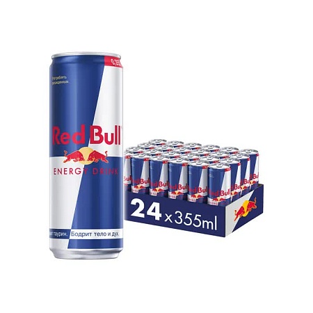 НАПИТОК ЭНЕРГЕТИЧЕСКИЙ RED BULL ENERGY DRINK 355мл