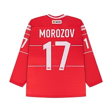 МАЙКА ХОККЕЙНАЯ ХК СПАРТАК 2024/25 "MOROZOV" № 17 РЕПЛИКА SR МОРОЗ17РК-2425