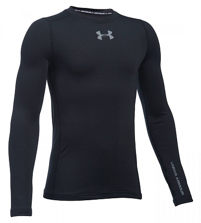 БЕЛЬЕ ФУТБОЛКА ДЛИННЫЙ РУКАВ UNDER ARMOUR COLDGEAR ARMOUR CREW JR 1288344-001