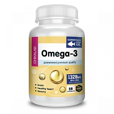 КОМПЛЕКСНАЯ ПИЩЕВАЯ ДОБАВКА CHIKALAB OMEGA-3 ВЫСОКОЙ КОНЦЕНТРАЦИИ 90кап.