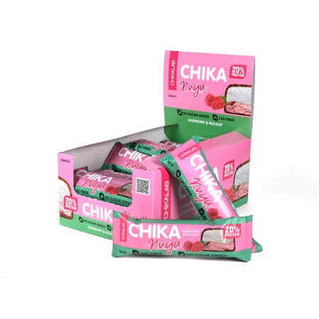 БАТОНЧИК ГЛАЗИРОВАННЫЙ CHIKALAB NUGA 50g